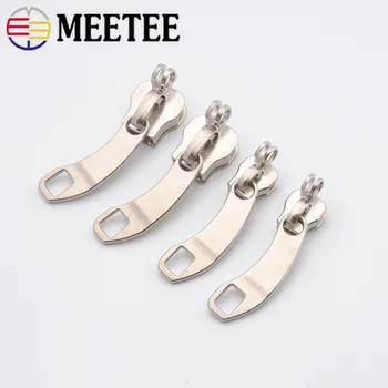 

2Pairs Luggage10# 8# Zipper Sliders For Nylon Zipper Lock Hole Zipper Head Handbag Password Lock Zipper Repair Kits Accessories