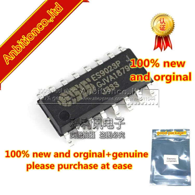 5pcs 100% new and orginal ES9023 SOP16 ES9023P Premier Stereo DAC with 2Vrms Driver in stock | Мобильные телефоны и