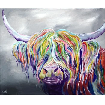 

Diamond Embroidery,diy 5D Diamond Painting"Highland Cow"Cross Stitch Diamond Mosaic Full Square Rhinestones painting JS3181