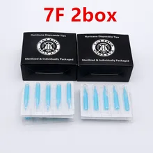 100 шт 5FT/7FT/11FT/13FT/15FT одноразовые наконечники татуировки круглые плоские пластиковые сопла синий цвет для тату машины боди-арт