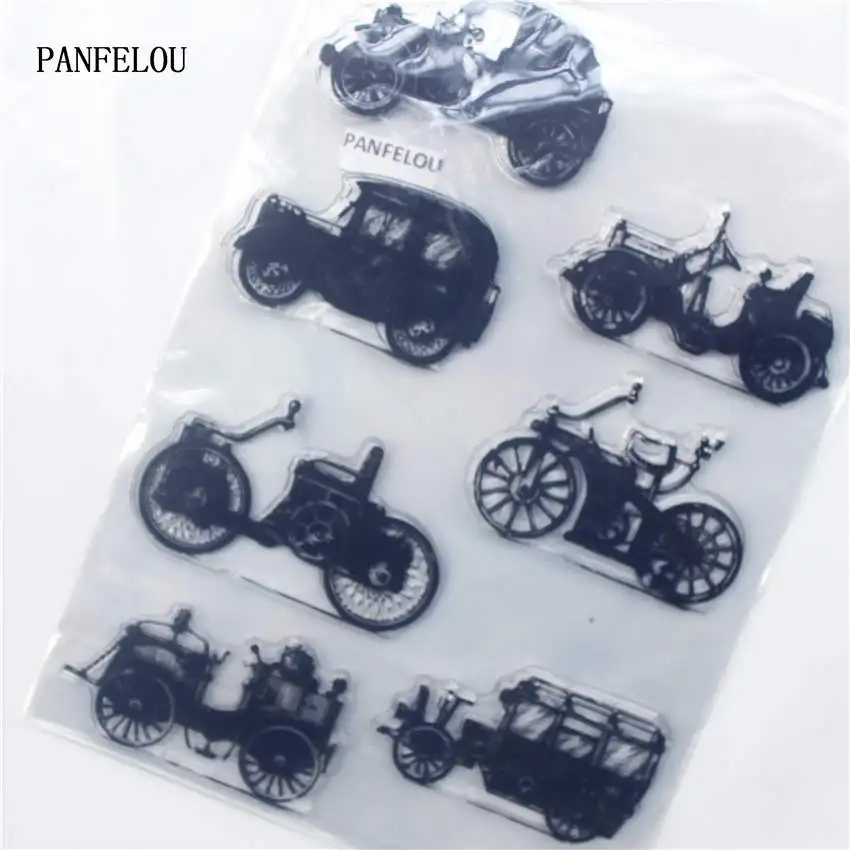 

PANFELOU The old car Transparent Clear Silicone Stamp/Seal DIY scrapbooking/photo album Decorative clear stamp sheets