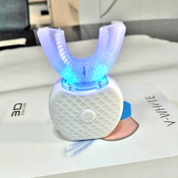 

U-Type Electric Massage Toothbrush Usb Charging Tooth Whitening Instrument Can Be 360 Degree Cleaning Oral Health