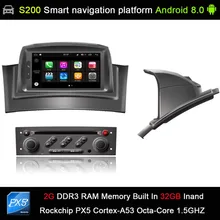 Android 8,0 система PX5 Octa 8-ядерный Процессор 2G Ram, 32 ГБ Rom Автомобильный DVD Радио для RENAULT Megane II Fluence 2002-2008 gps навигации