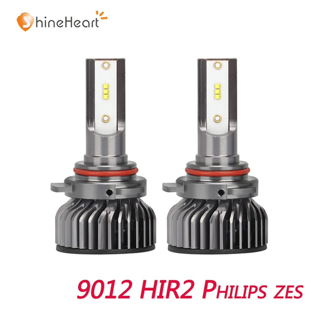 2pcs Car Headlight Bulb H7 LED HIR2 9012 12V 50W Light H11 H4 H1 24V 9005 9006 Lamps For 6000K 10000LM Fog | Автомобили и