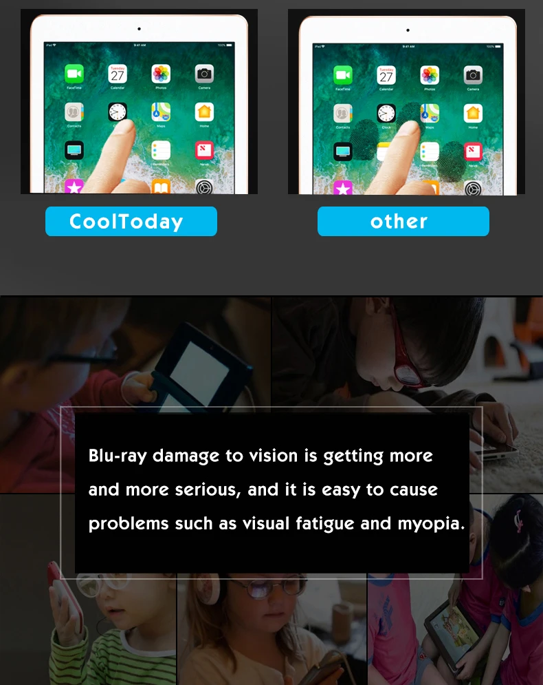 Анти-синий светильник из закаленного стекла для Apple iPad mini Air 1 2 Mini 3 4 Pro 9,7 10,5 iPad pro защитный экран для планшета пленка