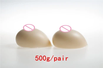 

A Cup 500g/pair Silicone Breast Form Artificial Boobs False Bust Enhancers Forms Dress As Women
