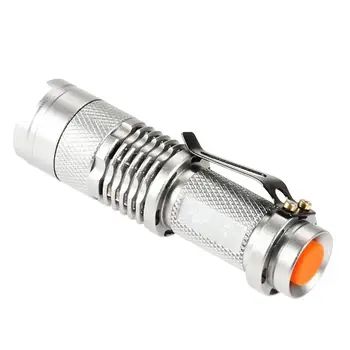

10000LM Q5 Mini LED Tactical Flashlight Bicycle Light Lamp Silver Bright A609