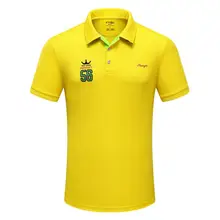 Весенне-летняя одежда для гольфа мужская футболка с короткими рукавами и пуговицами тонкая дышащая быстросохнущая Спортивная тенниска