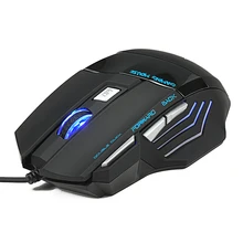 Computer font b Accessories b font Cool 5500 DPI 7 Button LED Optical USB Wired Gaming