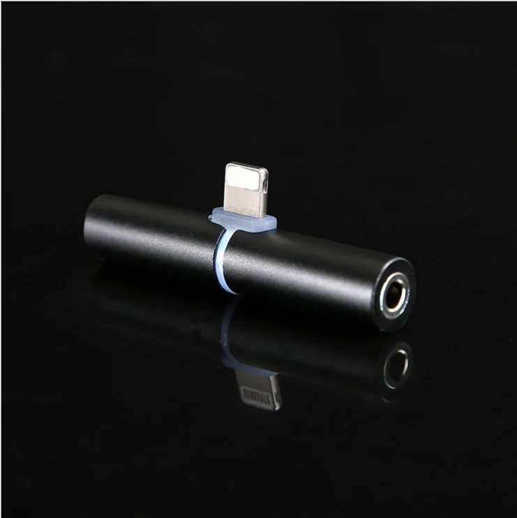 High Quality for Lightning to 3 5mm Jack 2in1 Charging Audio Adapter Earphone Headphone Cable Audio Converter for Apple iPhone 7