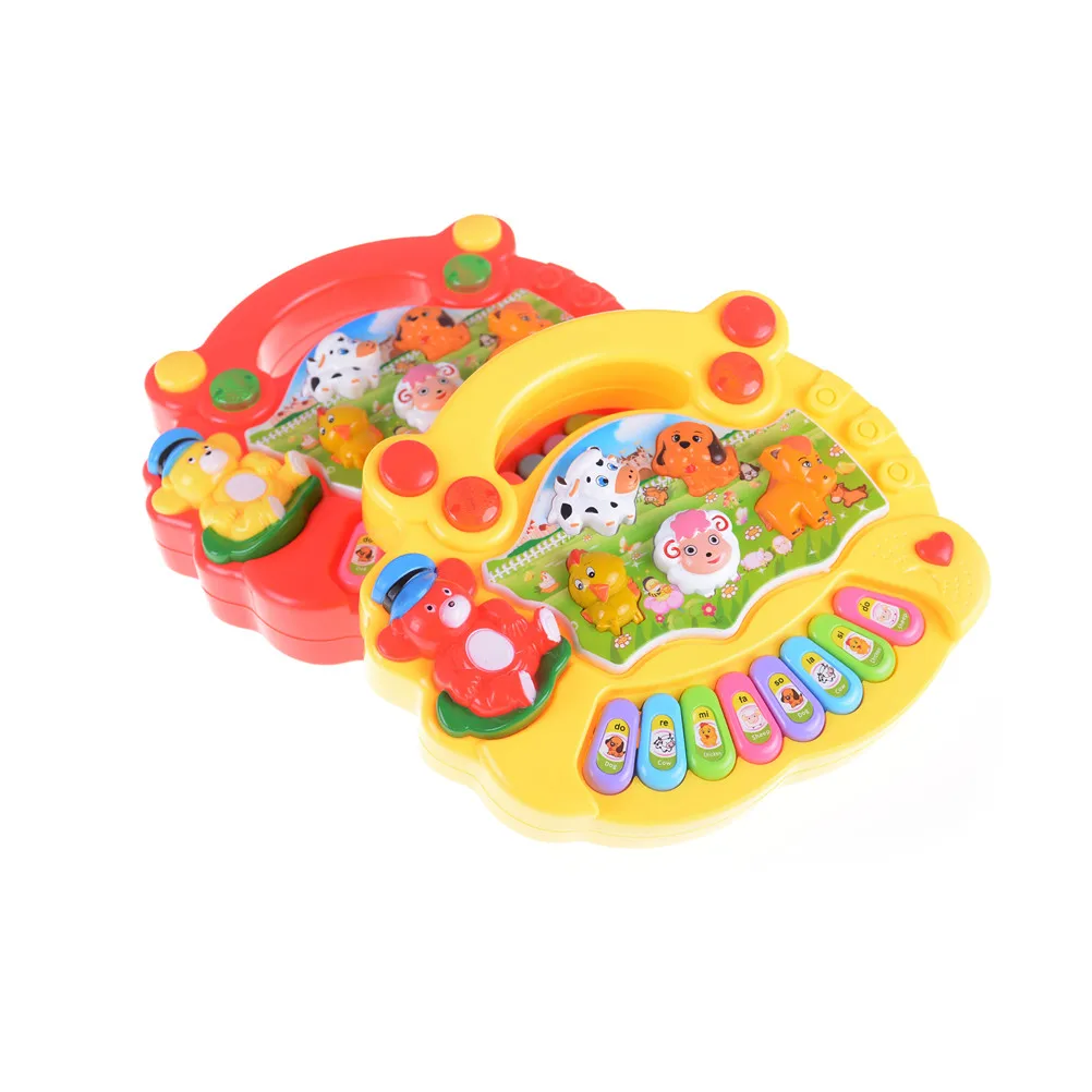 1pcs Baby Kids Musical Educational Animal Farm Piano Developmental