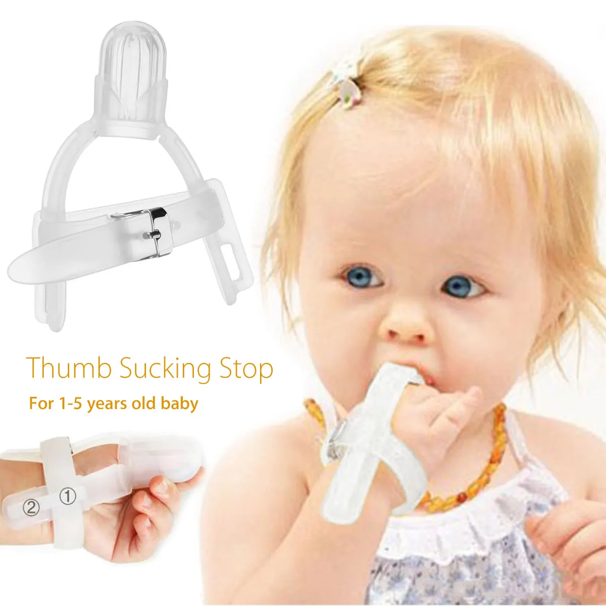 Baby Teethers Thumb Gloves Stop Thumbsucking Teether Prevent The Baby