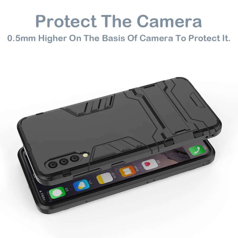 sFor Samsung A50 Case Shockproof Armor Rubber Silicone Hard PC Phone Case For Samsung Galaxy A50 2019 A 50 A505F SM-A505F Shell