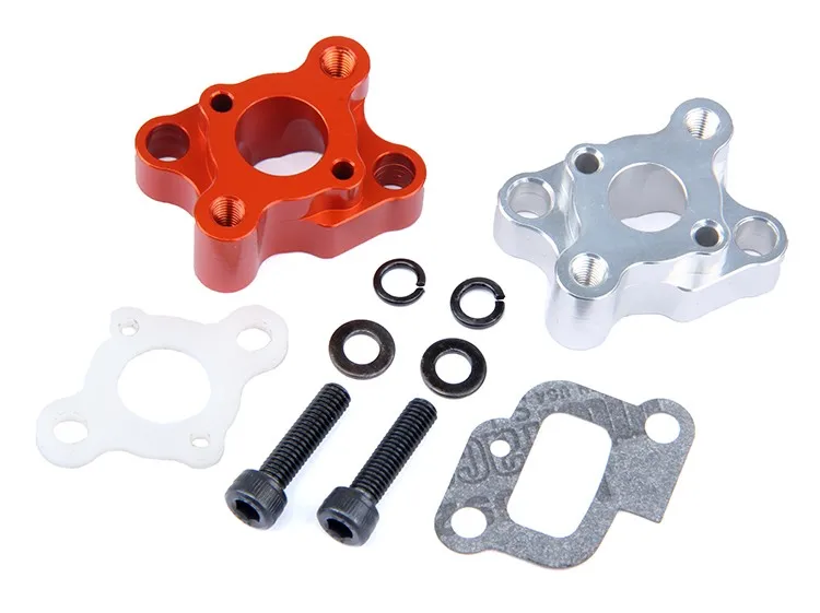 

CNC Alloy intake manifold set for 23-30.5cc Gas Engine Zenoah CY for 1/5 Rovan King Motor HPI Baja losi 5ive-T RC CAR PARTS
