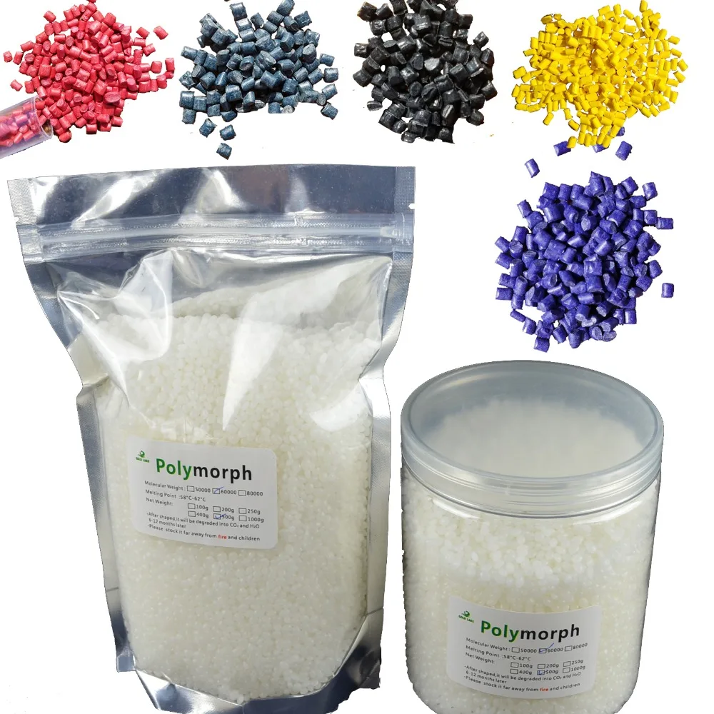 

500g PCL and 2g color pigments Plastimake Shape Shifter Thing Polymorph Instamorph Moldable Plastic Thermoplastic for molding
