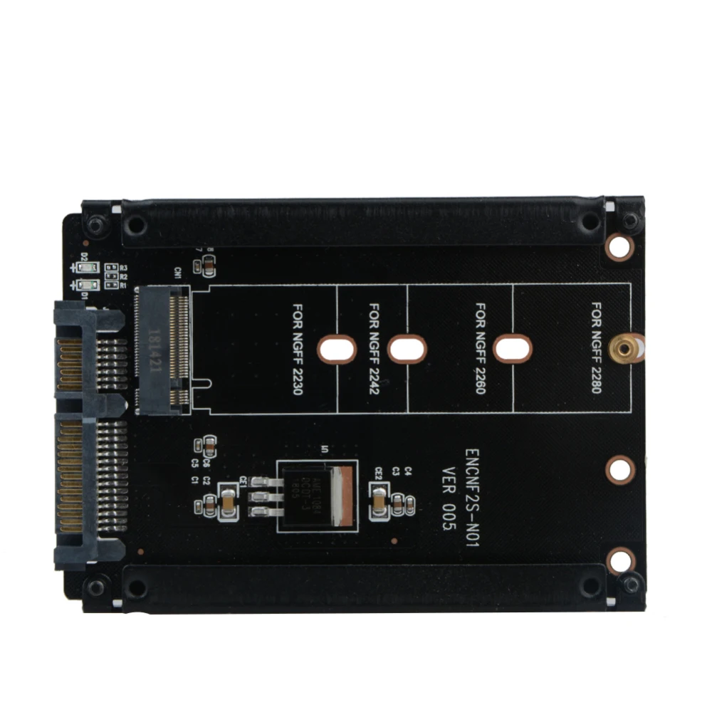 

M.2 NGFF SSD For SATA 2.5 Gb / s 6 Adapter Board with Cabinet M2 Plug NGFF Adapter With 5 Screw for WinXP/Vista/ Win 7