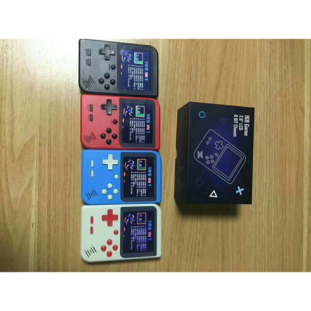 

50pcs Coolboy Retro Mini 2 Handheld Game Console Emulator built-in 168 games Video Games Handheld Console