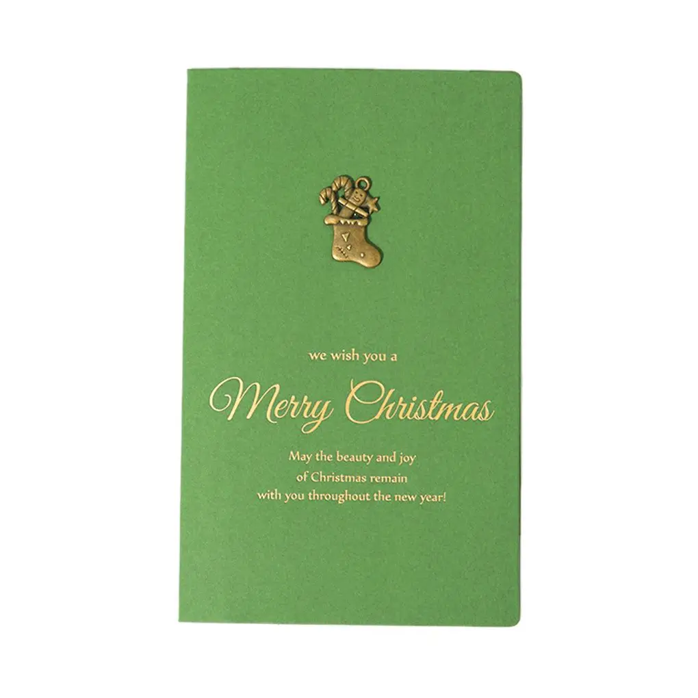 Творческий Винтаж металлический олень Bronzing рождественские поздравительные открытки день рождения, День Благодарения День карты