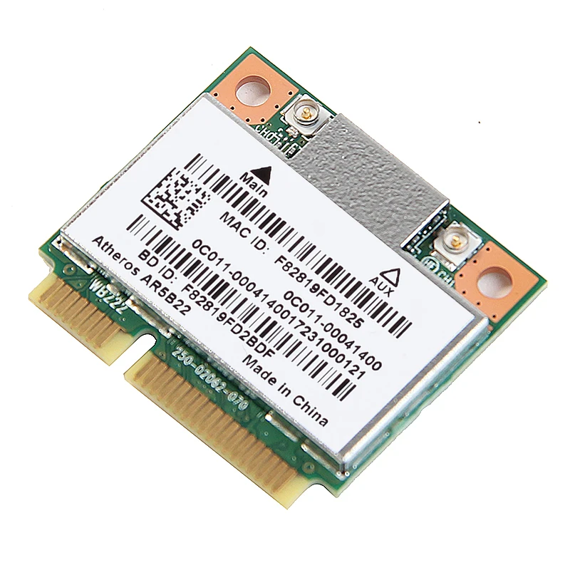 Двухдиапазонный Atheros AR5B22 300 Мбит/с беспроводной WLAN Mini Pci-E Wifi карта AR5B22 адаптер с Bluetooth 4,0 802.11a/b/g/n для ноутбука