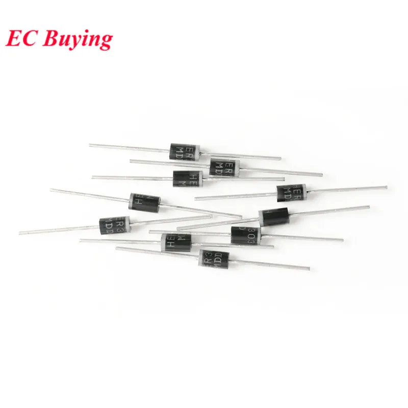 HER304 DIOTEC Gleichrichterdiode Rectifier 300V 3A 75ns DO201AD #BP 10 pcs