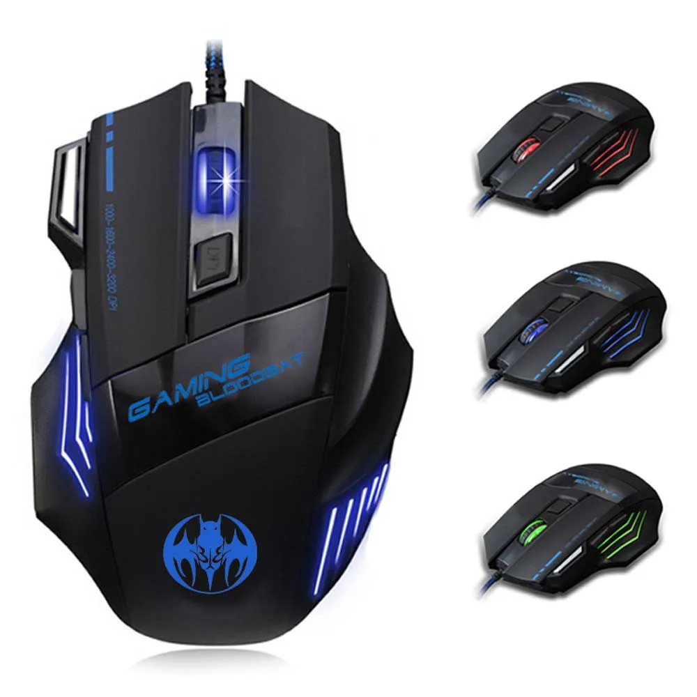 Проводная игровая мышь 3200 dpi 7D светодиодный оптический USB мышь для Pro Gamer цена Горячая новинка Gift_KXL05 компьютерные аксессуары