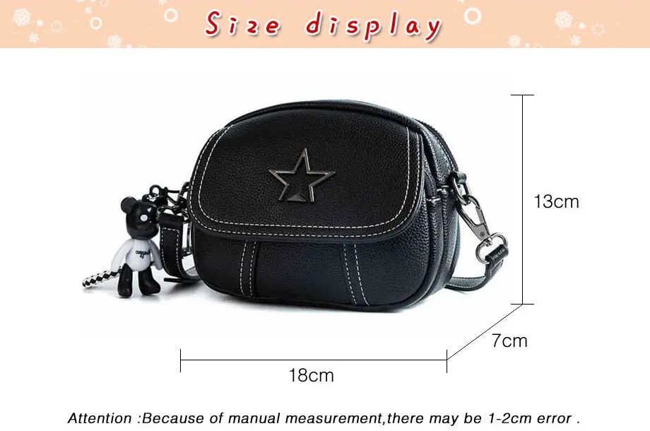 Beibaobao Flap PU Leather Mini Handbag Hotsale Lady Shoulder Bag Women Satchel Shopping Purse Messenger Crossbody Bags Star