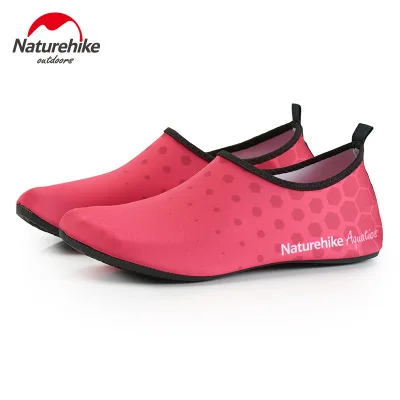 Naturehike Женская и мужская водонепроницаемая обувь босиком быстросохнущие акваноски для пляжный плавательный для серфинга Йога упражнения Акваобувь - Цвет: pink