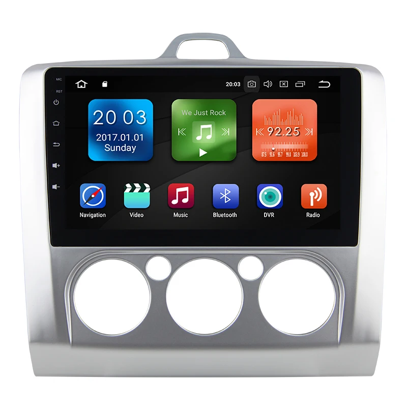 

Eunavi 9 inch Android 8.0 Car dvd Video GPS Player For Ford focus 2006-2011 +wifi+4G+BT+Radio+RDS+PX5+4G+32G