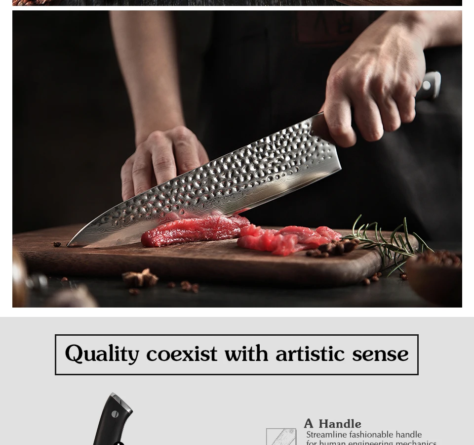 XINZUO 10 дюймов профессиональные поварские ножи Япония Дамасская нержавеющая сталь рыба мясо вырезка нож для нарезки овощей черное дерево РУЧКА