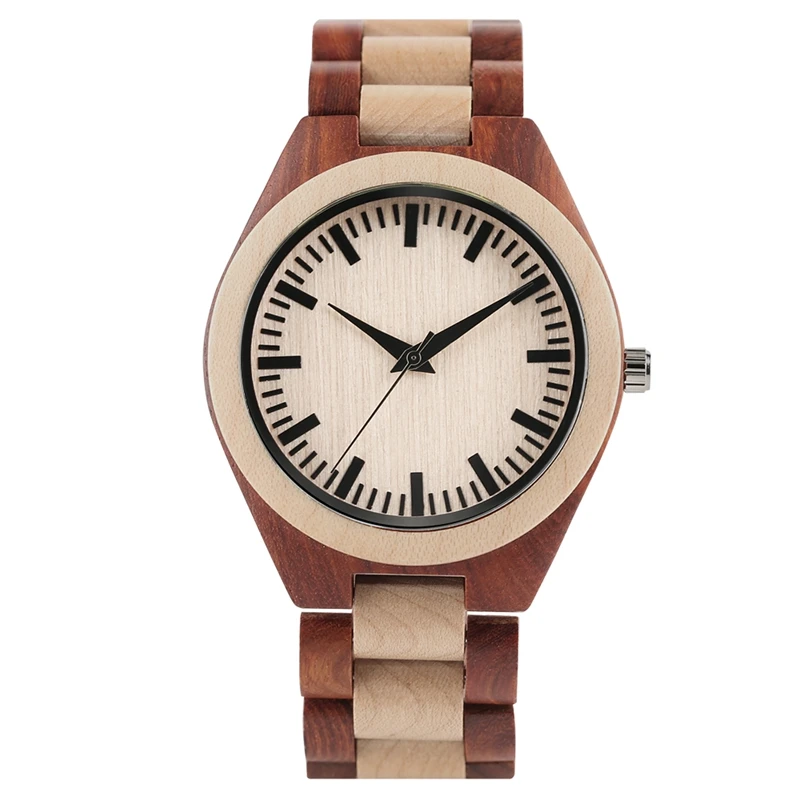 YISUYA Men's Ebony Wooden Watch Wood Strap Quartz Analog Creative Wristwatch Simple Nature Bamboo Male Watches Clock saat (16)