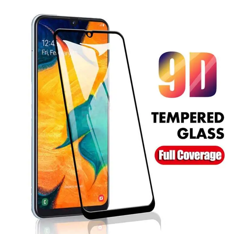 

9D Full Glue Glass For Samsung Galaxy A50 A40 A70 A80 A90 A20 A30 Protective Tempered Glass on For Samsung A 50 A 10 Safety Film