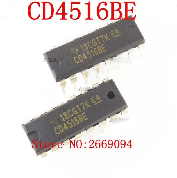 50 шт./100 шт. CD4516BE HEF4516BP DIP16 CD4516 DIP TC4516BP mc14516p10 HD14516BP новые и оригинальные IC Бесплатная