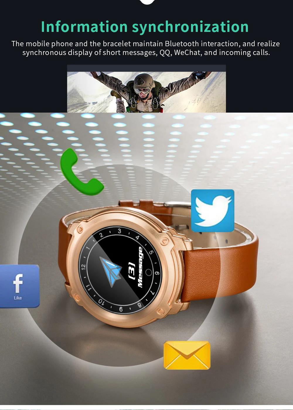 2018 Passometer Smart watch CD10 Heart Rate Monitor Bluetooth Fitness Tracker IP67 smartwatch For IOS Android Wearable Devices (13)