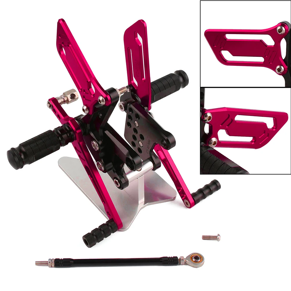

GSXR1000 GSXR600 K1 2000-2004 GSXR750 SV650S 1999-2012 Motorcycle Footrests Alloy Rearset Rear Footpeg Foot Rests For Suzuki