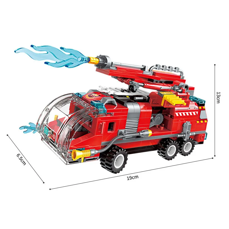 

Enlighten building blocks toy Compatible with City 8 In 1 Deformation Jet Fire Truck model sets Bricks Toys for Children gifts