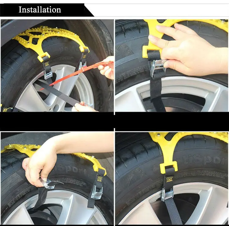 3 шт./компл. автомобиль грузовик снег Ics покрышки противоскользящие цепи Slip утолщенной сухожилия
