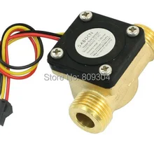 G1/2 наружная резьба латунный корпус Холла поток жидкой воды Сенсор Switch1-30L/мин