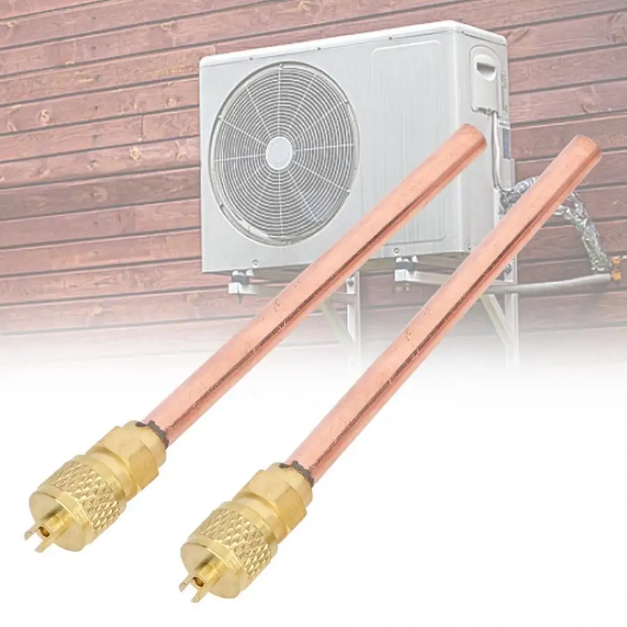 

2Pcs Refrigerant Filling Valve Refrigerator Air Conditioning Needle Check Valve Parts