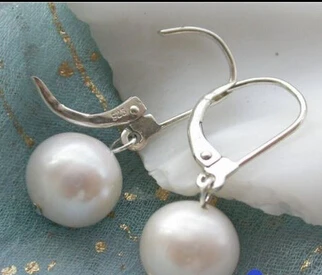 

shitou 00383 10MM ROUND WHITE FRESHWATER PEARL DANGLE EARRING discount 40%