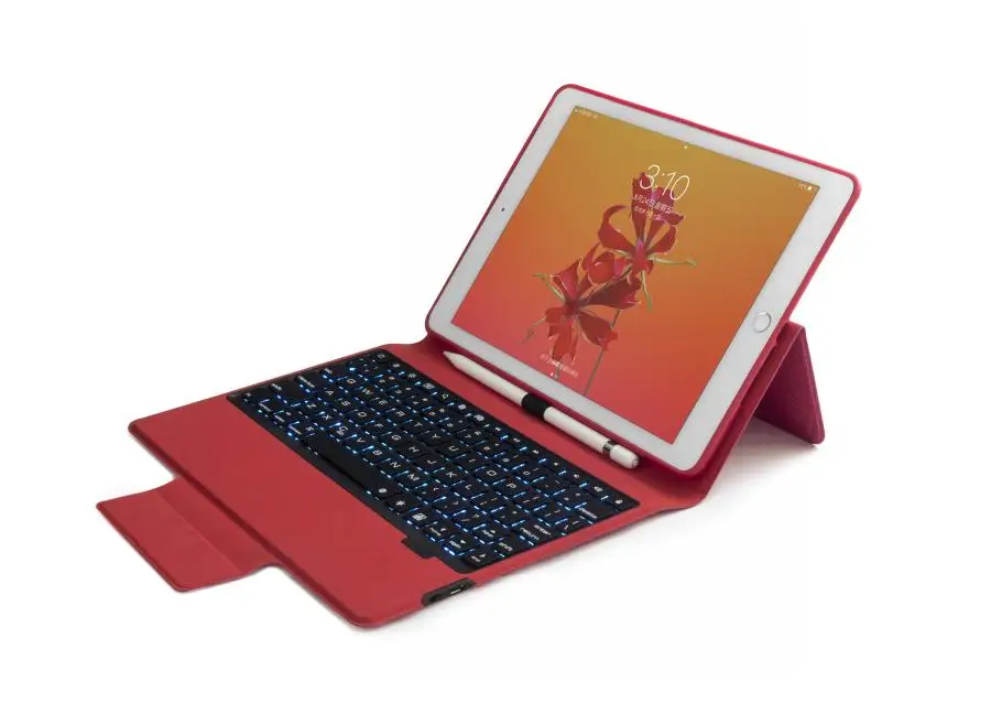 Wireless Bluetooth Keyboard PU Leather Case (19)