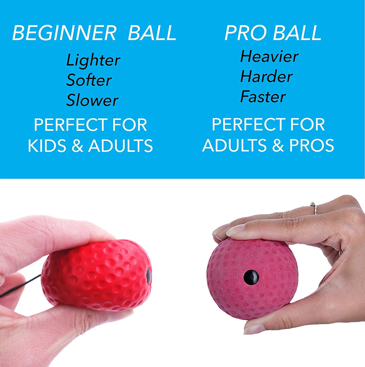 Boxing Reflex Ball Set 3 Difficulty Level Boxing Balls with Adjustable Headband for Punching Speed Reaction Agility Training Boxing Reaction Ball