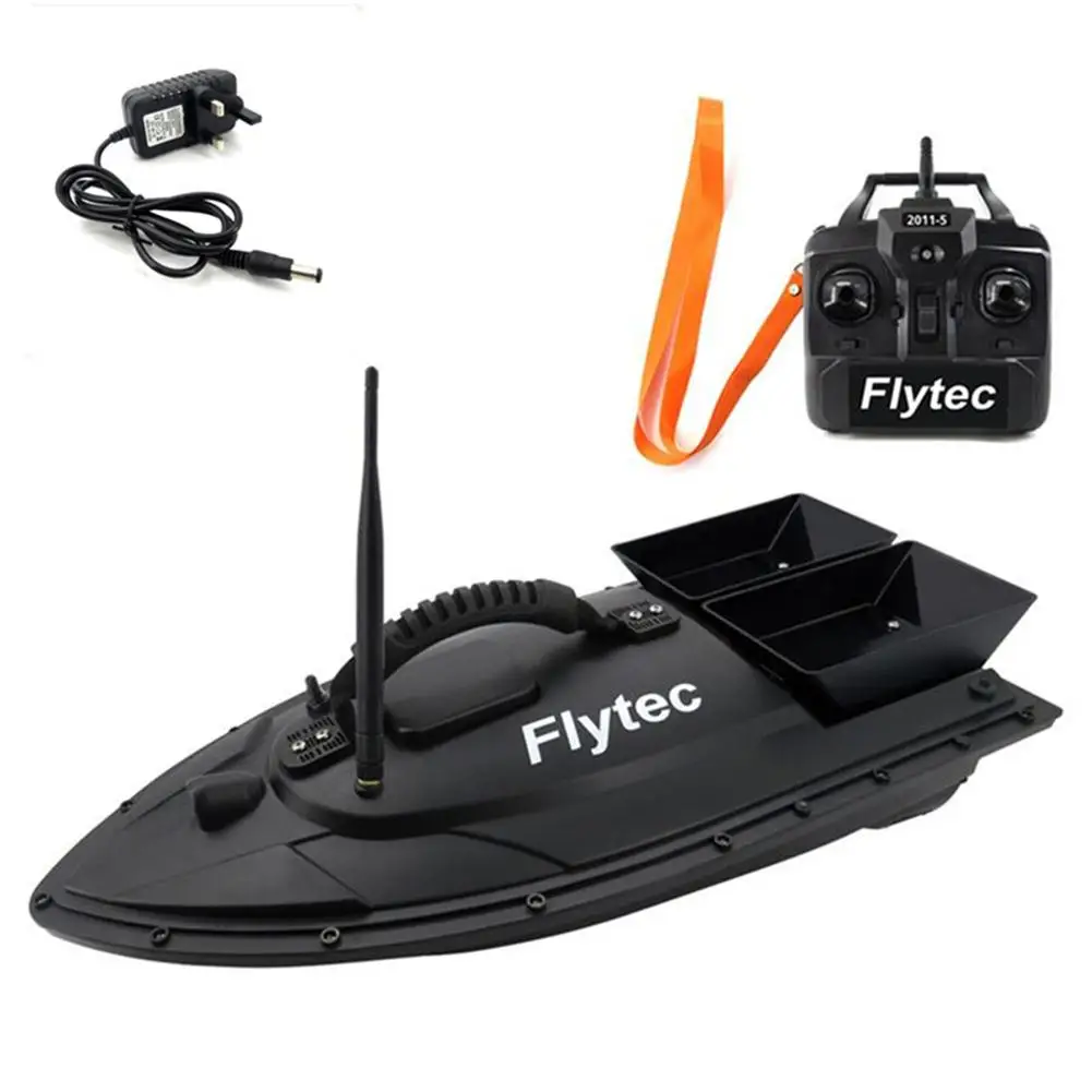 Ferramenta de Pesca Inventor de Peixes Barco de Pesca Reino Unido Flytec 2011-5 Inteligente rc Isca Barco Brinquedos Duplo Motor Navio Controle Remoto 500m ue - Eua 17 High Quality Esporte e Lazer