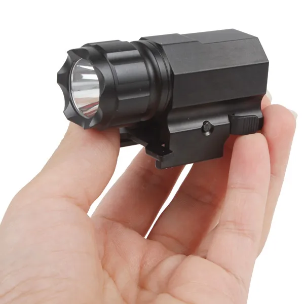 200 Lumens Tactical CREE LED Gun Weapon Flashlight Torch Pistol Handgun Torch Light Lamp with Mount