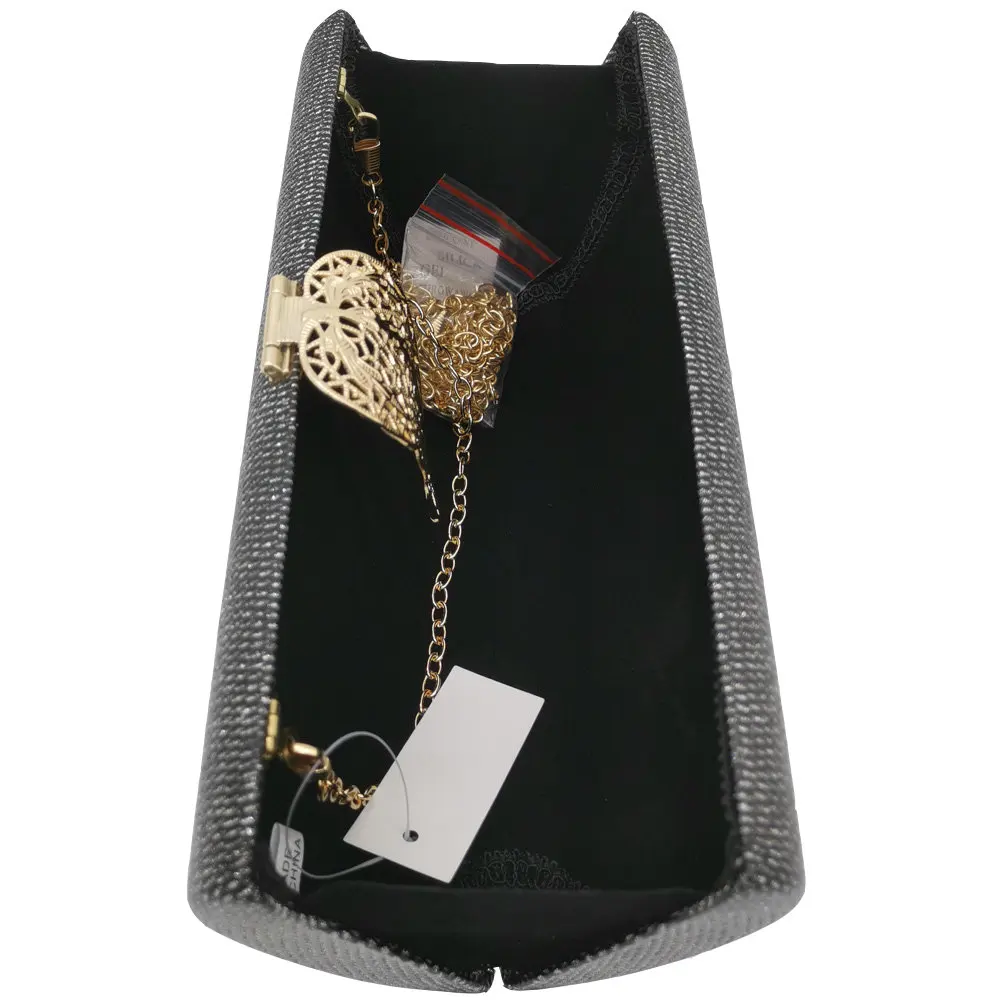Boutique De FGG модная застежка в виде листа Для женщин клатчи вечерние сумочки женские гала-ужин клатч Сумки через плечо на цепочке и кошельки