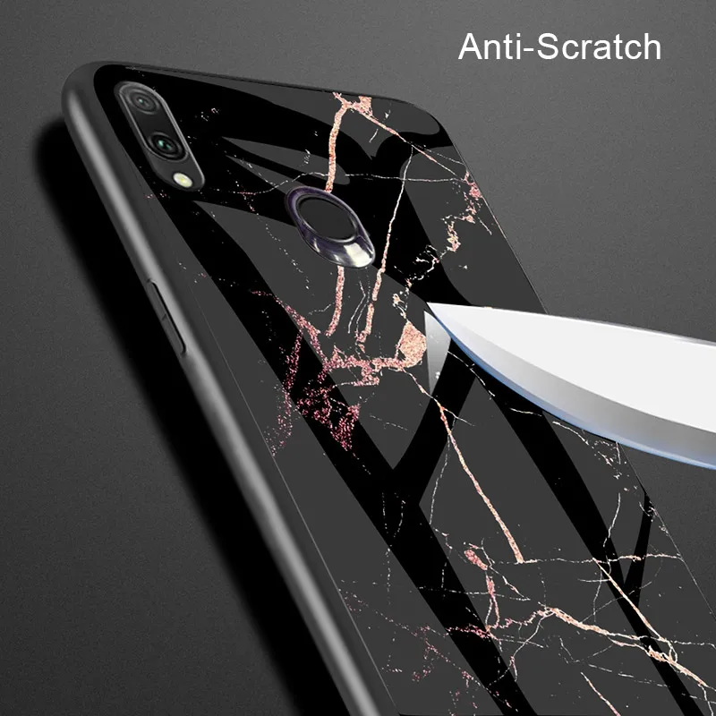 Чехол из закаленного стекла с мраморным узором для Asus Zenfone Max Pro (M1) ZB601KL ZB602KL