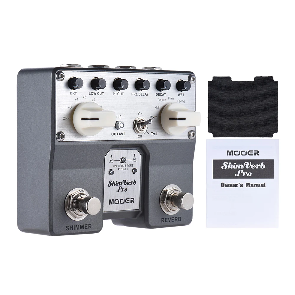 MOOER shimgol Pro Digital Reverb педаль для электрогитары с эффектом мерцания 5 режимов