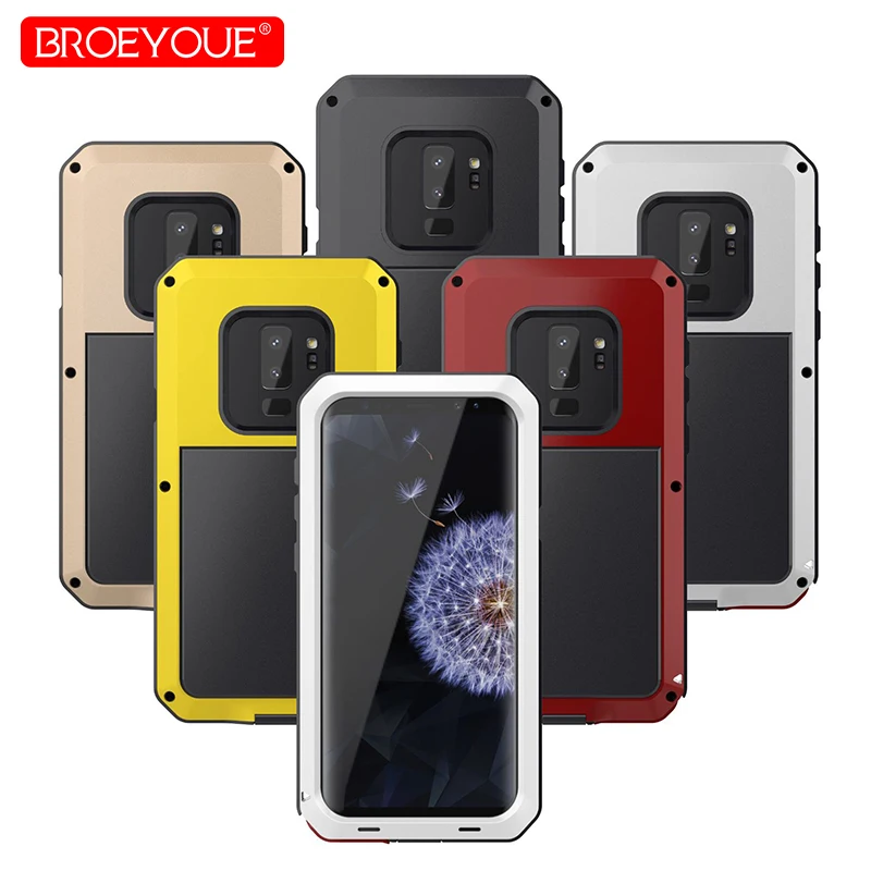 

Case For Samsung Galaxy Note 9 8 4 5 3 Heavy Duty Aluminum Metal Shockproof Phone Case For Samsung S7 S6 Edge S8 S9 Plus S4 S5