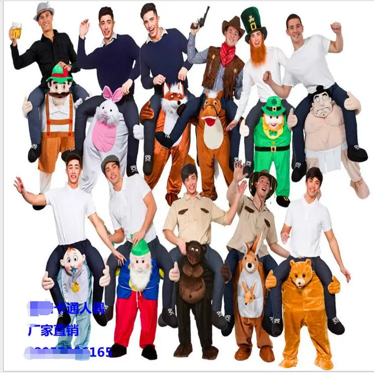 

Novelty Oktoberfest men Ride on Me Animal Funny Fancy Dress Unisex Mascot Costume Dress Up Party Fancy Festival Clothes