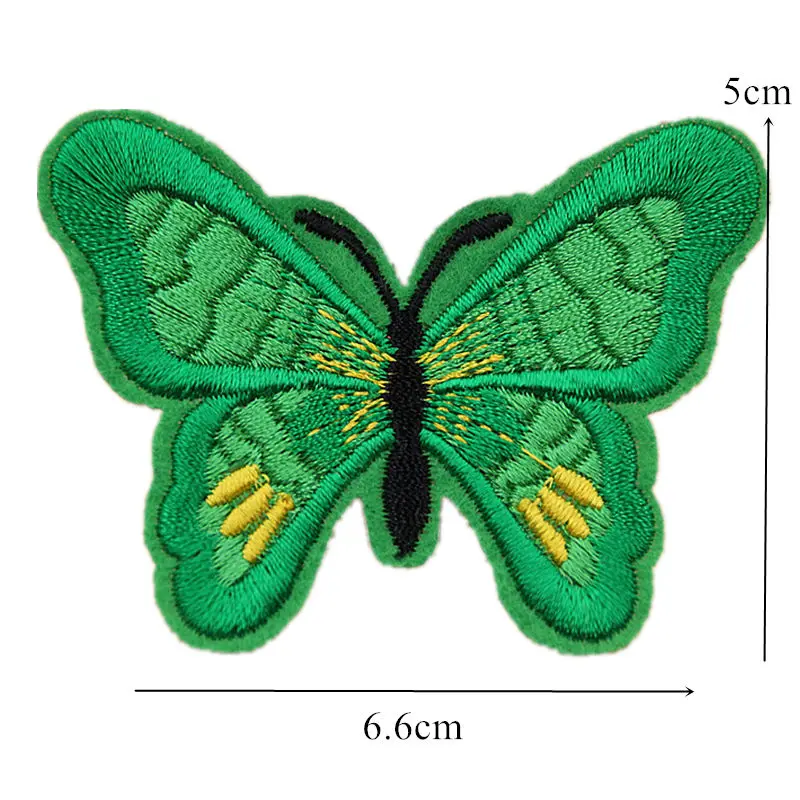 13 шт. вышитые нашивки «бабочки» пришить вышивка металлик бабочки Значки для заклепки для джинсов шляпа футболка DIY Аппликации Ремесло