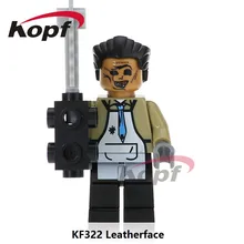 단일 판매 공포 테마 영화 leathertface 수녀 valak 하키 마스크 헌터 한니발 빌딩 블록 어린이 선물 완구 kf322(China)